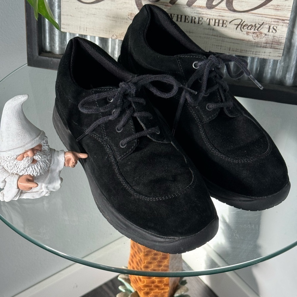 🍍 ROCKPORT LIARD BLACK SUEDE SHOES SIZE: 9 WW819 (LL2222)🍍